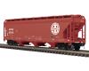 BNSF 3-bay centerflow covered hopper #402125