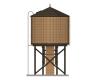 Weathered Brown & Unlettered Water Tower