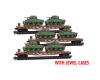 Pennsylvania Railroad With Sherman Tanks 3-Pack With Jewel Cases