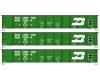 Burlington Northern 41' Steel Gondola 3-Pack