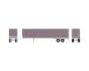 metallic purple 45' smooth side trailer