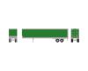green 45' smooth side trailer