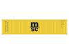 Mediterranean Shipping Co. 40' magnetic intermodal container 2-pack
