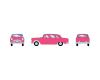 1950's Sedan Pink Car