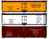 NKP/B&M/C&O 40' wood refrigerator car 3-pack