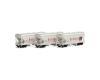 Burlington Route ACF 2970 2-bay covered hopper 3-pack