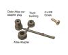 O-Scale 2 Rail Barber S-2 Roller Bearing 70-Ton Metal Trucks 1-Pair