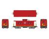 Lehigh & New England red scheme northeastern caboose #582