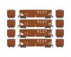 Southern Pacific 40' Outside-Braced Ballast Hopper 4-Pack #2