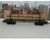 N.W.L. Co skeleton log car #4066 with log load