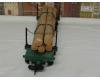 N.W.L. Co skeleton log car #4066 with log load