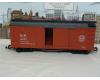 Southern Pacific brown boxcar #4067 (used, yellow box)