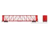 CP Rail-Red NSC Centerbeam Flat Car 6-Pack