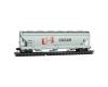 Utah-Idaho Sugar Company 3-bay covered hopper # 47900