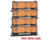 Atchison, Topeka & Santa Fe Reefer 4-Pack With Jewel Cases