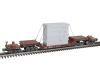 Santa Fe 75' depressed center flatcar #90015 with load