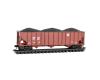 BNSF 100-Ton 3-Bay Open Hopper Rib Sides With Coal Load #617893