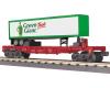 Milwaukee Road flatcar #61047 with 40' Green Giant trailer