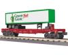 Milwaukee Road flatcar #61047 with 40' Green Giant trailer