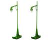 green #64 die-cast street lamp set
