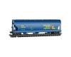 Kansas City Southern 3-Bay Covered Hopper #530049