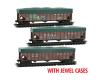 Burlington Northern Santa Fe With Tarp Covers Weathered 3-Pack