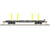 Burlington Northern 45' logging flatcar #633269