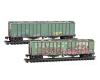 Burlington Northern weathered covered hopper 2-pack
