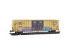 TTX weathered 60' rib side double plug door high cube boxcar #665519