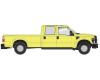 Ford F-350 crew cab pickup truck - safety yellow