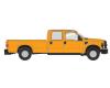 Ford F-350 crew cab pickup truck - safety orange