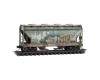 Chicago & North Western weathered covered hopper 2-pack