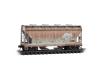 Chicago & North Western weathered covered hopper 2-pack