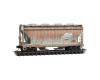 Chicago & North Western weathered covered hopper 2-pack