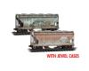 Chicago & North Western weathered covered hopper 2-pack