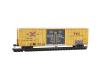 TTX weathered 60' Rib Side Double-Plug Door High-Cube Box Car #667025