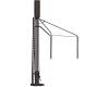unlettered black sanding tower