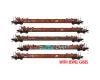 Burlington Northern Santa Fe Weathered 5-Pack<br /><strong>Scale:</strong> N