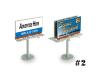 Modern Single-Post Billboard Signs Version 2