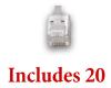 RJ12 Plugs-20 Pack