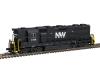 Norfolk & Western high nose GP-38 #4108 with LokSound