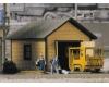 Speeder Shed, Speeder & Four Track Bumpers assembled