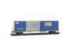 CSX® 60' Box Car Excess Height Rivet Side Modified Offset Window #4024