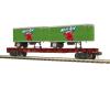 Union Pacific flatcar with two Kool-Aid PUP trailers
