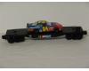 Jeff Gordon flatcar with stock car (used)