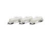 Union Tank Car Co. white UTC 13,600 gallon acid tank car 3-pack