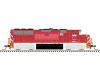 BNSF Railway (red) GP-60 #168 with DCC & Sound