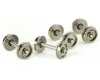 36" Turned Metal RP-25 Wheelsets with Metal Axles 100-pack
