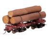 skeleton log car with logs 3-pack