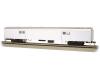 painted aluminum unlettered 72' smooth-side baggage car